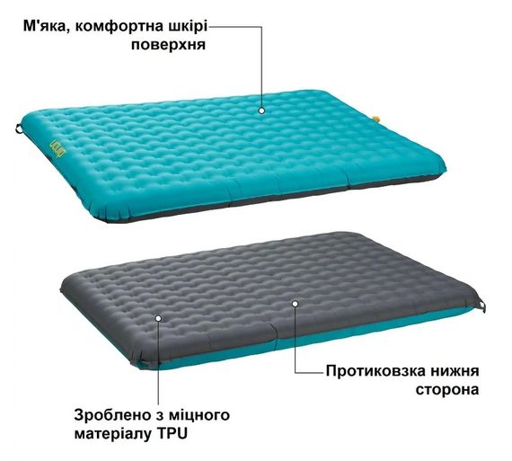 Матрац надувний Uquip Betty Double Petrol/Grey (243108) (DAS302766) | Зображення 9