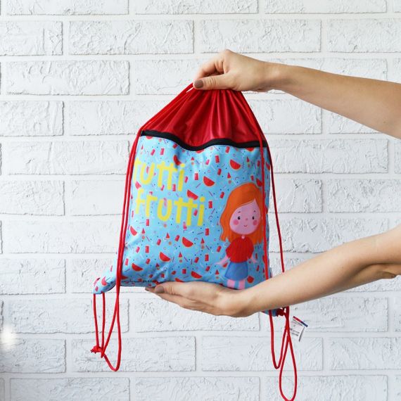 Рюкзак-сумка для одежды и обуви 4Profi  "Tutti Frutti", watermelon 46235