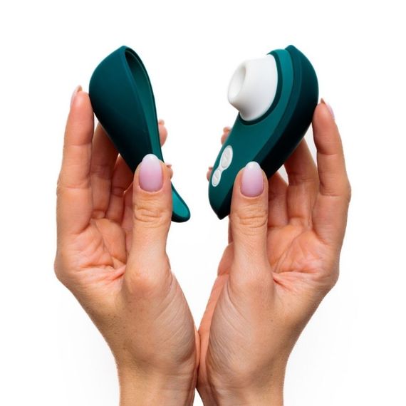 Вакуумний кліторальний стимулятор Womanizer Liberty 2 Dark Petrol, синій sexstyle | Зображення 8