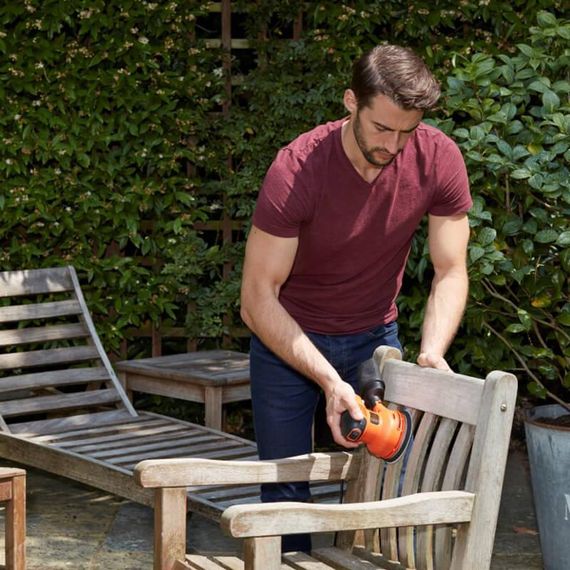 Шліфмашина ексцентрикова мережева BLACK+DECKER BEW210 | Зображення 4