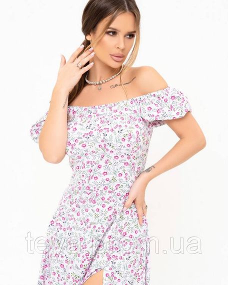 Плаття для жінок колір білий розмір L FI_007692 | Зображення 3