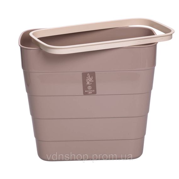 Відро для сміття на дверцята 6 (л) відро для сміття пластикове навісне Коричневий HP-45-18CR | Зображення 2