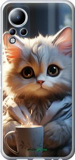 Чохол на Infinix Note 12 Білий кіт "5646u-2927-2448"