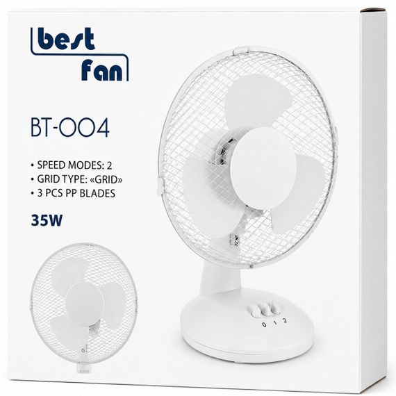 Вентилятор настольный Best Fan BT-004, 22,5 см, 35 Вт, 2 скорости | Зображення 5