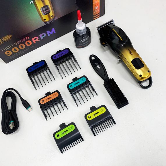 Акумуляторна машинка для стрижки VGR V-026 GOLD. Колір: золотий | Зображення 4