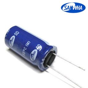 100mkf - 350v  SD 18*31  SAMWHA, 85°C конденсатор електролітичний