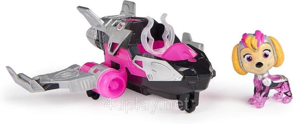 Щенячий Патруль Мегафильм 2023: Самолет и фигурка Скай. Paw Patrol Skye Mighty Movie Jet. Свет, звук | Зображення 2