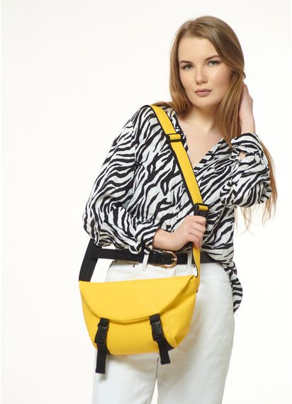 Жіноча сумка бананка Sambag Tirso Zard жовта 33 × 22 × 7 см (80551028) | Зображення 2