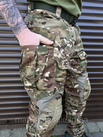 Штани тактичні Combat Tactical мультикам з наколіниками | Зображення 1
