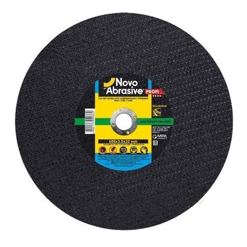 Круг відрізний по рейці d400мм*3,5*32мм 14A NovoAbrasive