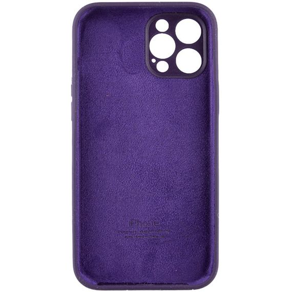 Чехол Silicone Case Full Camera Protective (AA) для Apple iPhone 12 Pro (6.1") Фиолетовый / Elderberry | Зображення 3