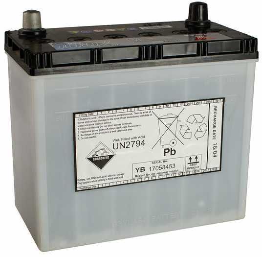 Аккумулятор Yuasa 12V 45Ah EFB Start Stop Battery Japan YBX7053