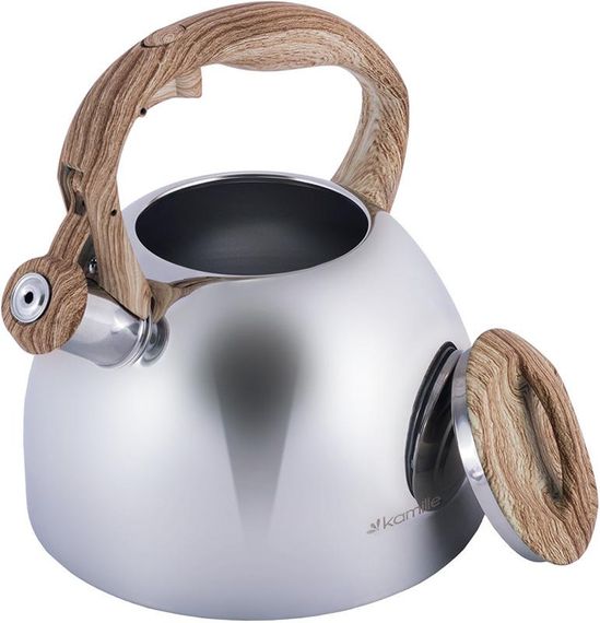 Чайник Kamille Whistling Kettle 2.7л з нержавіючої сталі сатин зі свистком | Зображення 2