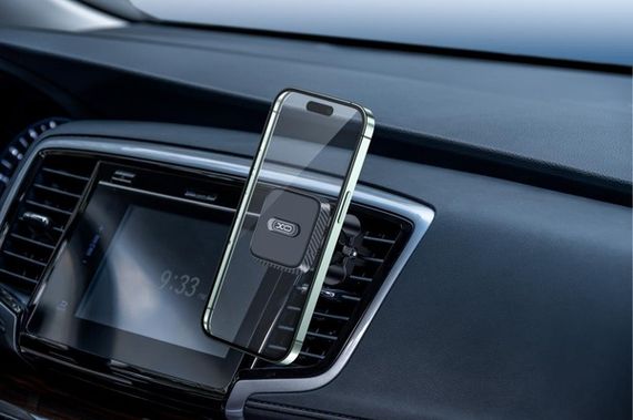 Автотримач XO C123 Air Vent Car Holder Square Magnetic Bracket Black | Зображення 1