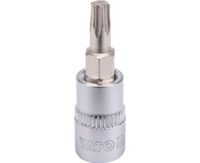 Головка торцева з насадкою TORX Т25, квадрат 1/4, довжина 37 мм YATO (YT-04305)