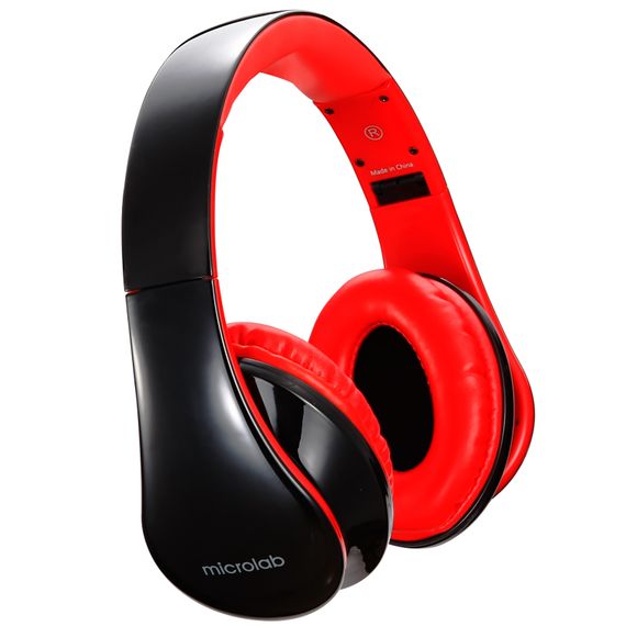 Гарнітура Microlab K360, 3,5мм, Black-Red | Зображення 3