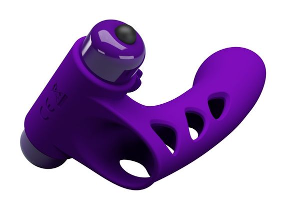 Кліторальний стимулятор на палець Pretty Love-Orlando Finger Violet, BI - 014836-1 Sex Aura | Зображення 5