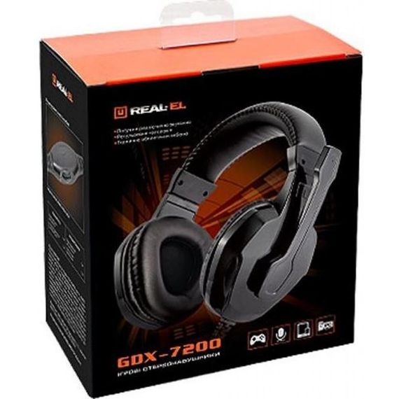Навушники REAL-EL GDX-7200 Black | Зображення 5