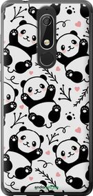 Чохол на Nokia 5.1 Панди "4318u-1529-2448"