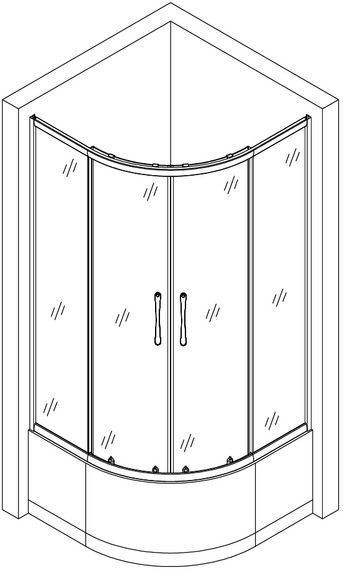 Душевая кабина BRAVO WARTA 90WT | Зображення 5