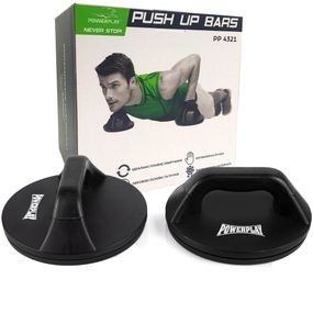 Упори для віджимань поворотні Паверплей 4321 Push Up Bars пластикові (Круглі)