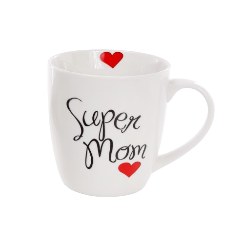 Чашка 520 мл порцелянова Super Dad Super Mom BONA DI 577-525 | Зображення 1