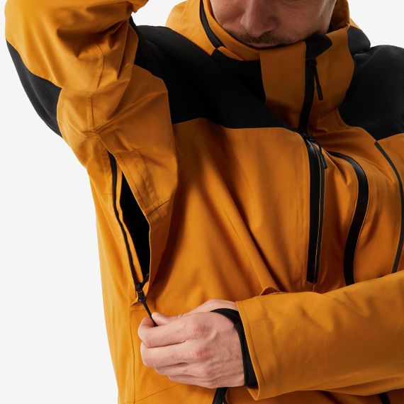 Куртка лижна чоловіча 500 коричнева/чорна - 2XL. | Зображення 3