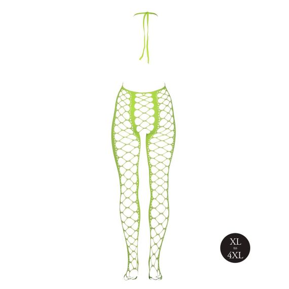 Бодістокінг - Ouch! Bodystocking With Halterneck Green, XL/4XL Sex Aura | Зображення 4