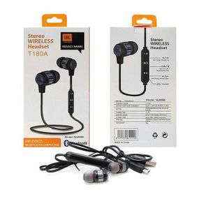 Навушники вакуумні з мікрофоном MDR T180A + BT Чорний