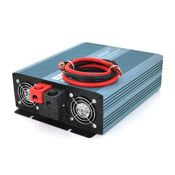 Инвертор напряжения Mexxsun MXS-2000.24V/220V, 2 Shuko, клеммные провода, Q4 | Зображення 1