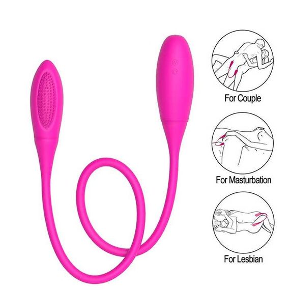 Гибкий двойной вибратор Baile Pretty Love Snaky Vibe USB – Вибраторы | Зображення 1