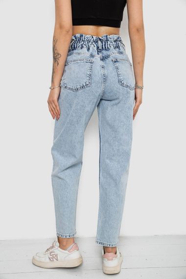 Джинси жіночі Mom-fit, колір блакитний, 244R1601S20 | Зображення 3