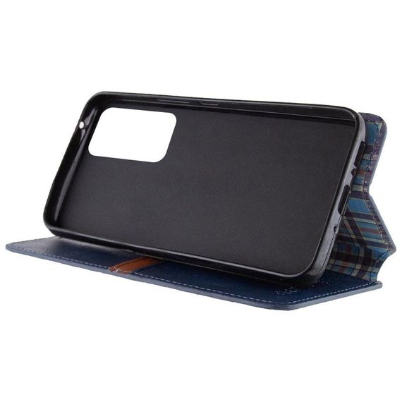 Шкіряний чохол-книжка GETMAN Cubic (PU) для Samsung Galaxy M35 5G Синій | Зображення 4