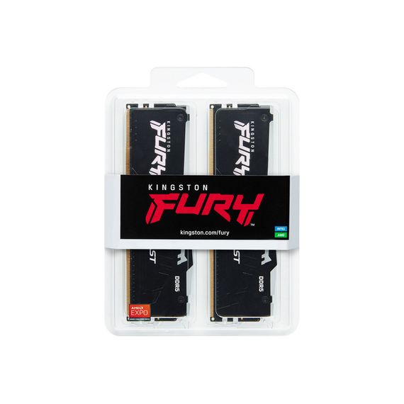 Модуль пам'яті для комп'ютера DDR5 64GB (2x32GB) 5200 MHz Beast RGB EXPO Kingston Fury (ex.HyperX) (KF552C36BBEAK2-64) | Зображення 5