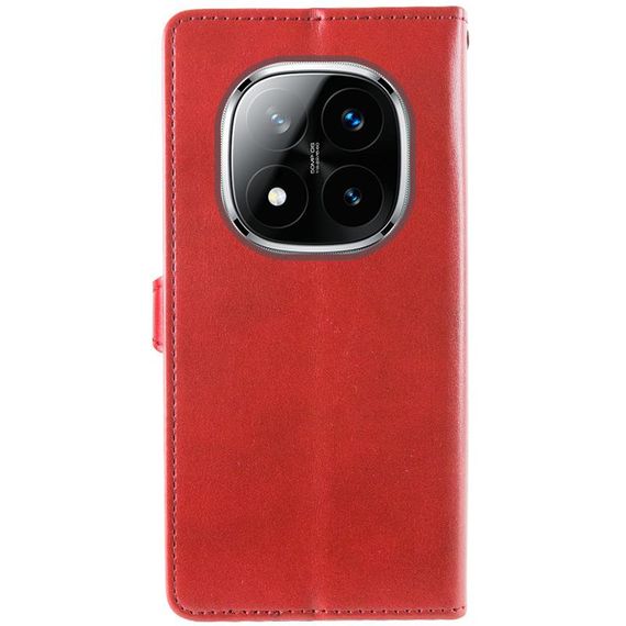 Шкіряний чохол-книжка GETMAN Gallant (PU) для Xiaomi Redmi Note 15 Pro+ 5G Червоний | Зображення 4