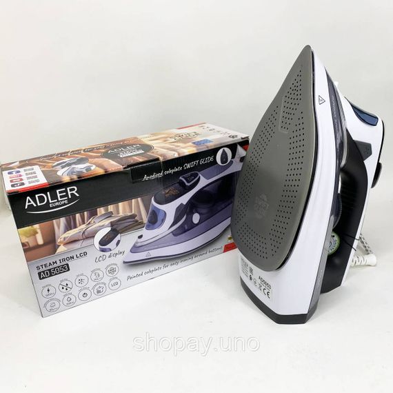 Парова праска для швидкого прасування Adler AD 5053 3000Вт, Праски для прасування речей GF-63 | Зображення 3
