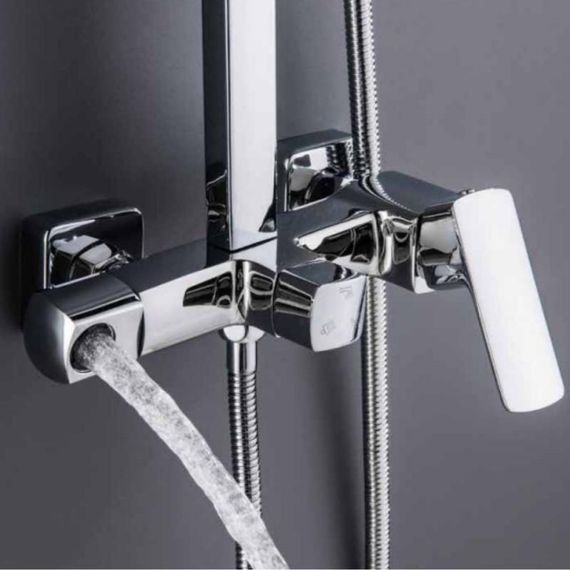 Душова система для кабіни Qtap Capricorn на три споживачі (з виливом) 53103KNC Chrome | Зображення 8