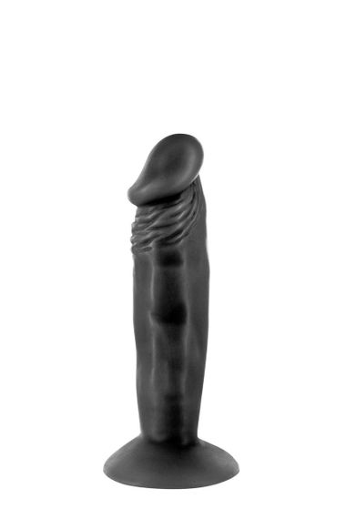 Фалоімітатор із присоскою Real Body — Real Zack Black, TPE, діаметр 3,7 см Sex Aura | Зображення 1
