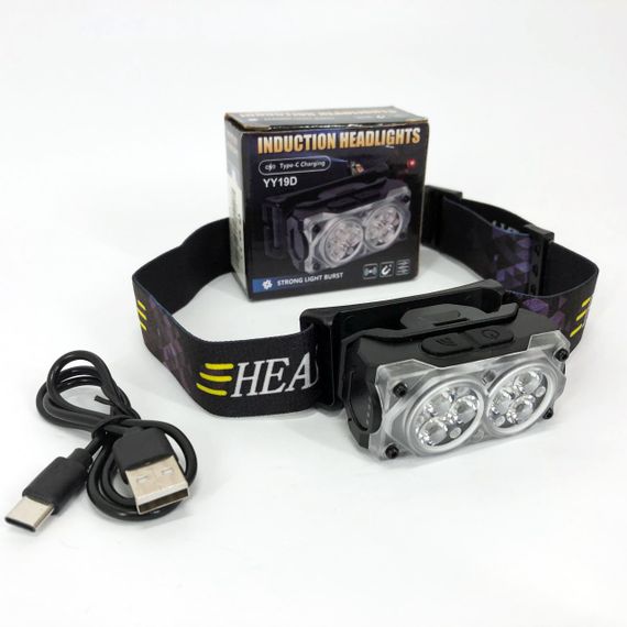 Головной фонарь аккумуляторный светодиодный мощный, Фонарь для головы со светодиодами TH-82 | Зображення 2