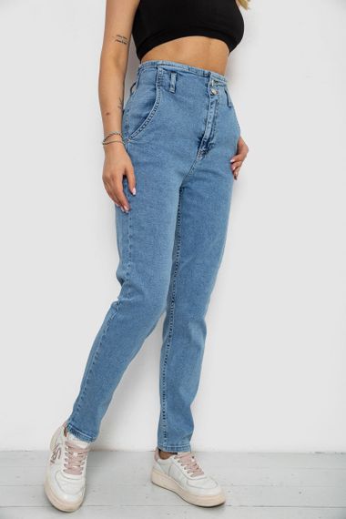 Джинси жіночі Mom's, колір блакитний, 182R1640 | Зображення 2