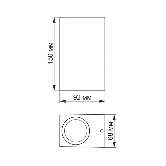 Світлодіодний світильник архітектурний AR012G IP54 VIDEX GU10x2 | Зображення 4