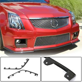 Карбоновые флапсы переднего бампера для CTS V Coupe для Cadillac CTS 2007-2014 гг