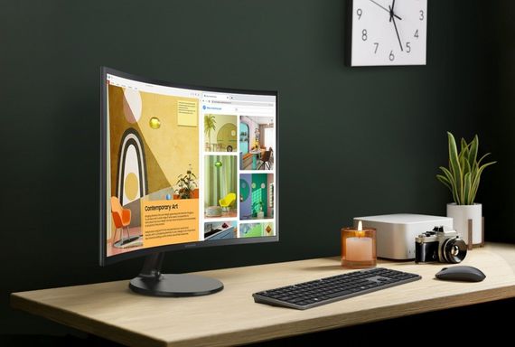 Samsung Монітор 27' S27C360E D-Sub, HDMI, VA, 75Hz, 4ms, CURVED (LS27C360EAIXCI) | Зображення 1