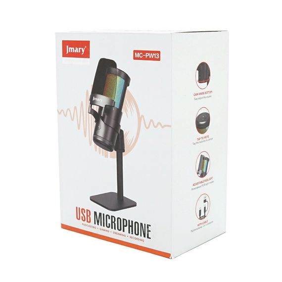 Професійний студійний мікрофон Jmary MC-PW13, живлення від USB, Box | Зображення 1