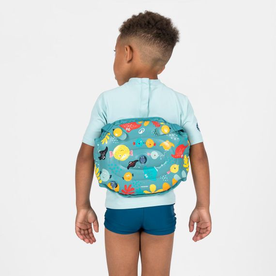 Пояс з нарукавниками Tiswim адаптивний для дітей 15-30 кг блакитний з принтом - One Size | Зображення 3