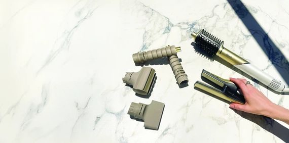 Стайлер для волосся Shark Glam Sleek Straight Waves & Curls Multi-styler HD6051SEU 1500 Вт золотистий | Зображення 4