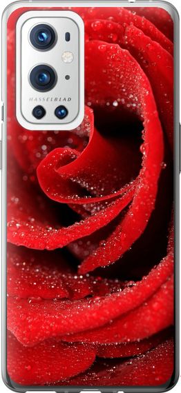 Чехол на OnePlus 9 Pro Красная роза "529u-2250-17620"