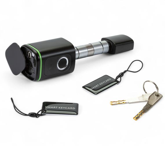 456862 Розумний замок Bluetooth на сердечник для дверей Tervix Pro Line Smart door Lock BT | Зображення 2
