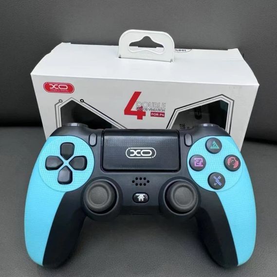 Геймпад XO GP6 універсальний Bluetooth / дротовий контролер 6-Axis, Touchpad, RGB, з вібрацією, для PS4, PS3, Windows - Mint Green | Зображення 3