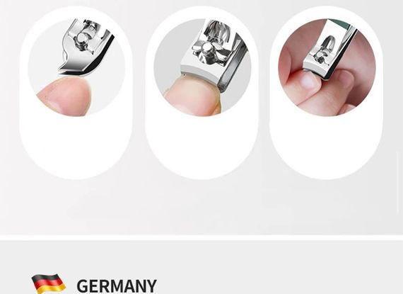 Зеленый маникюрный набор из 9 предметов с кожаным чехлом, из нержавеющей стали | Зображення 7